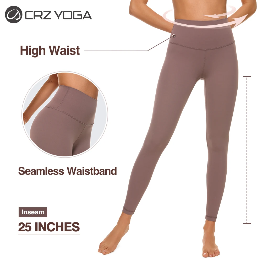 CRZ YOGA Women's Butterluxe Leggings 25 Inches - High Waisted Buttery Soft Comfort Lounge Leggings 4 CRZ YOGA Women's Butterluxe Leggings 25 Inches - High Waisted Buttery Soft Comfort Lounge Leggings 4