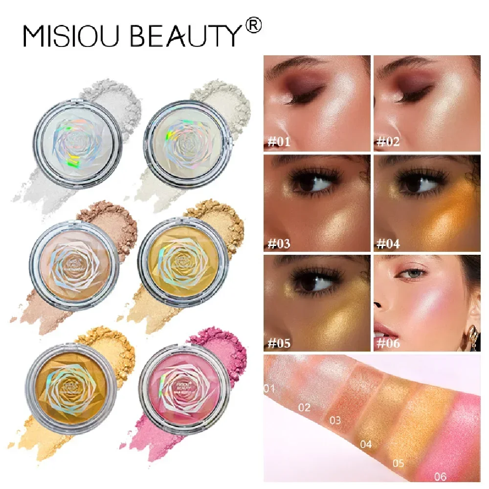 

Rose Diamond Highlighter Blush make up Contour Palette For Face Eyes Cheeks Natural Affordable Cosmetics contouring makeup