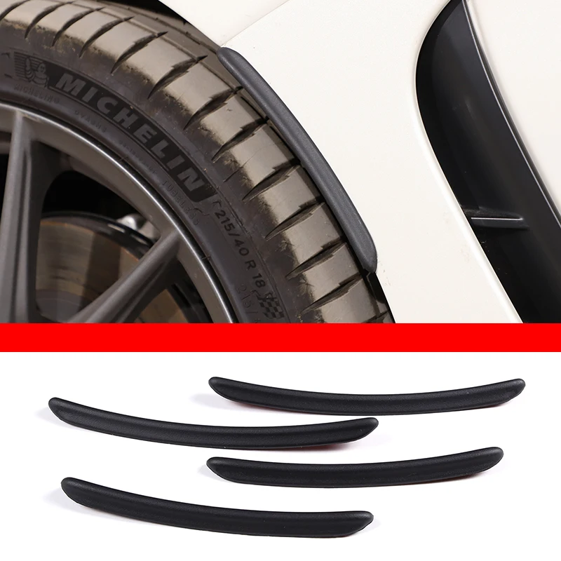 

For 2022 Subaru BRZ ABS Black Car Styling Wheels Fenders Wheel Decorative Eyebrow Car Exterior Protection Accessories