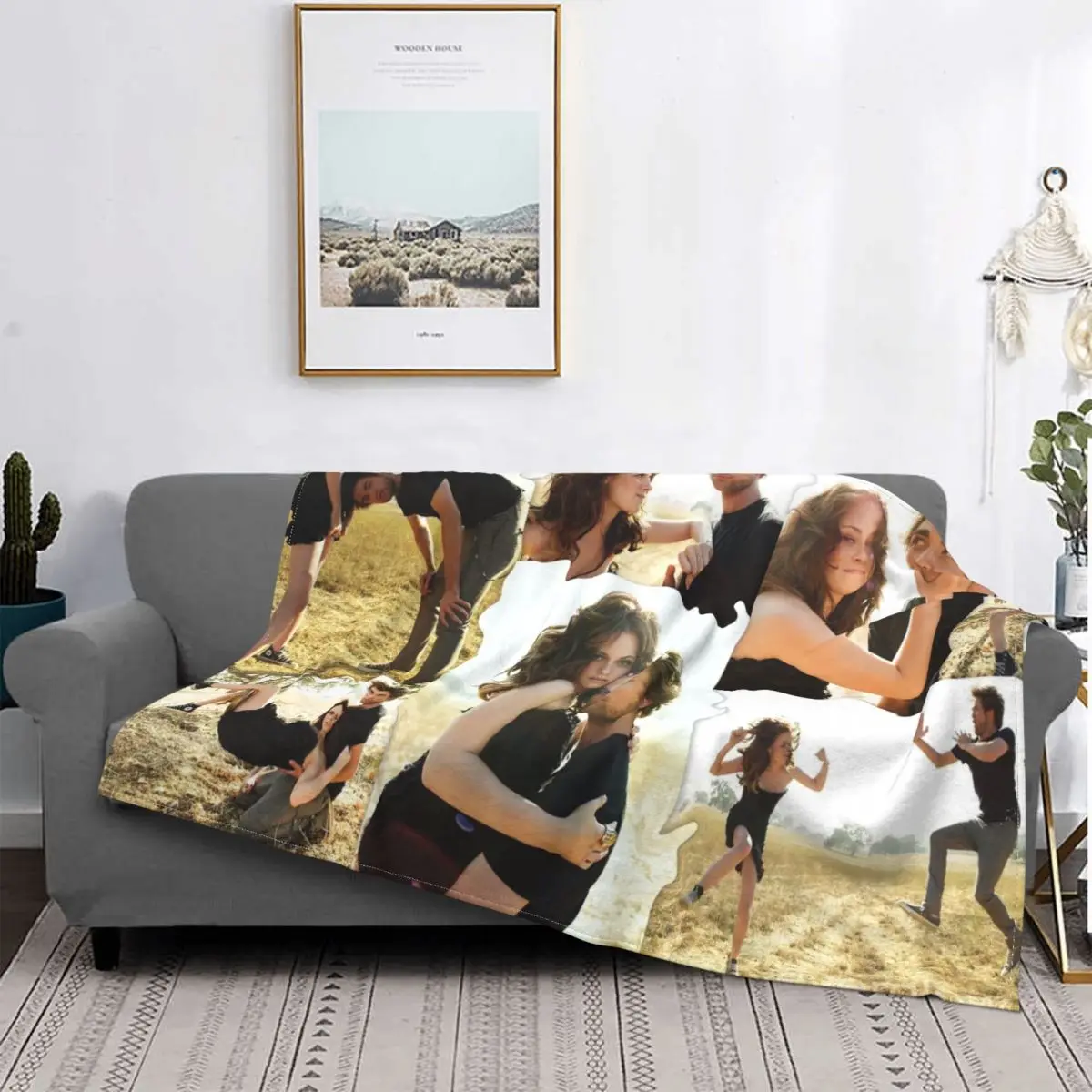 

The Twilight Saga Edward Bella Blanket Fleece Printed Plaid Multifunction Super Soft Throw Blankets for Bed Couch Quilt
