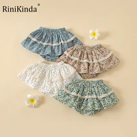 rinikinda girl printing lace underpants infant the diaper pants baby leisure triangle pants skirt child bread pants pp pants