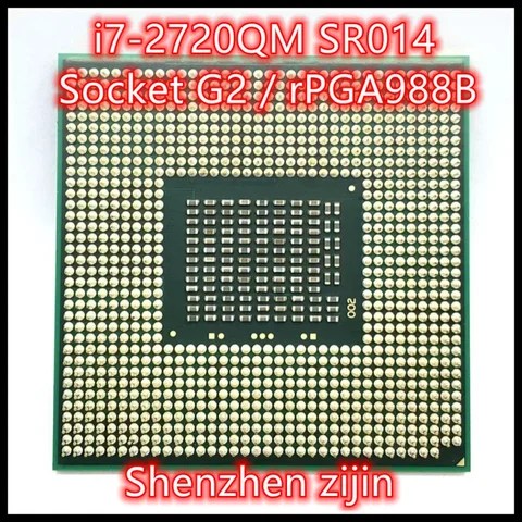 I7-2720QM SR014 процессор i7 2720QM для ноутбука гнездо для ноутбука G2 rPGA988B подходит для ноутбука HM65 75 76 77