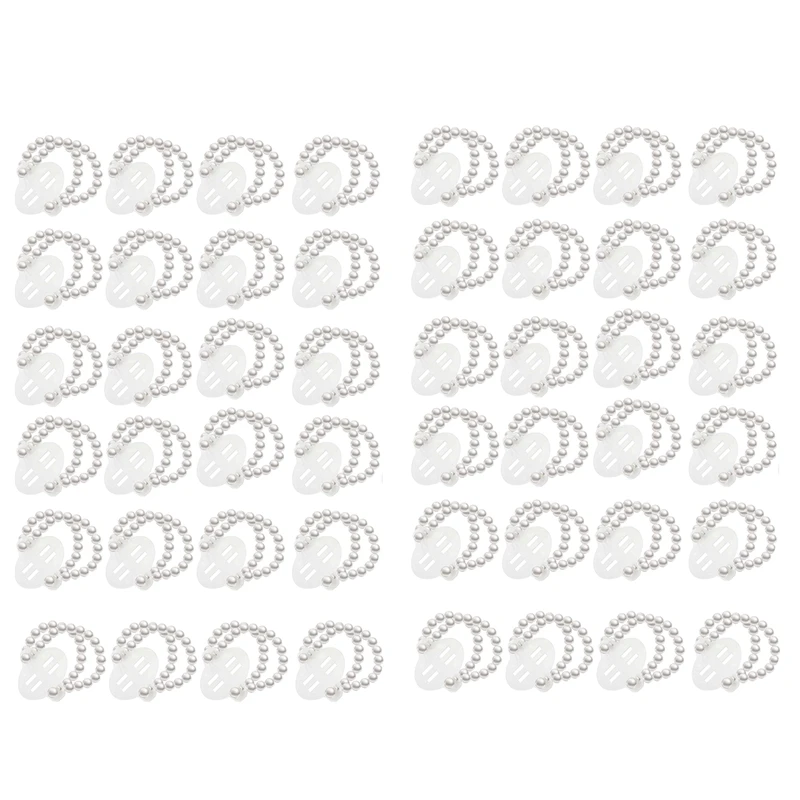 

48 шт., эластичные жемчужные браслеты, искусственные цветы