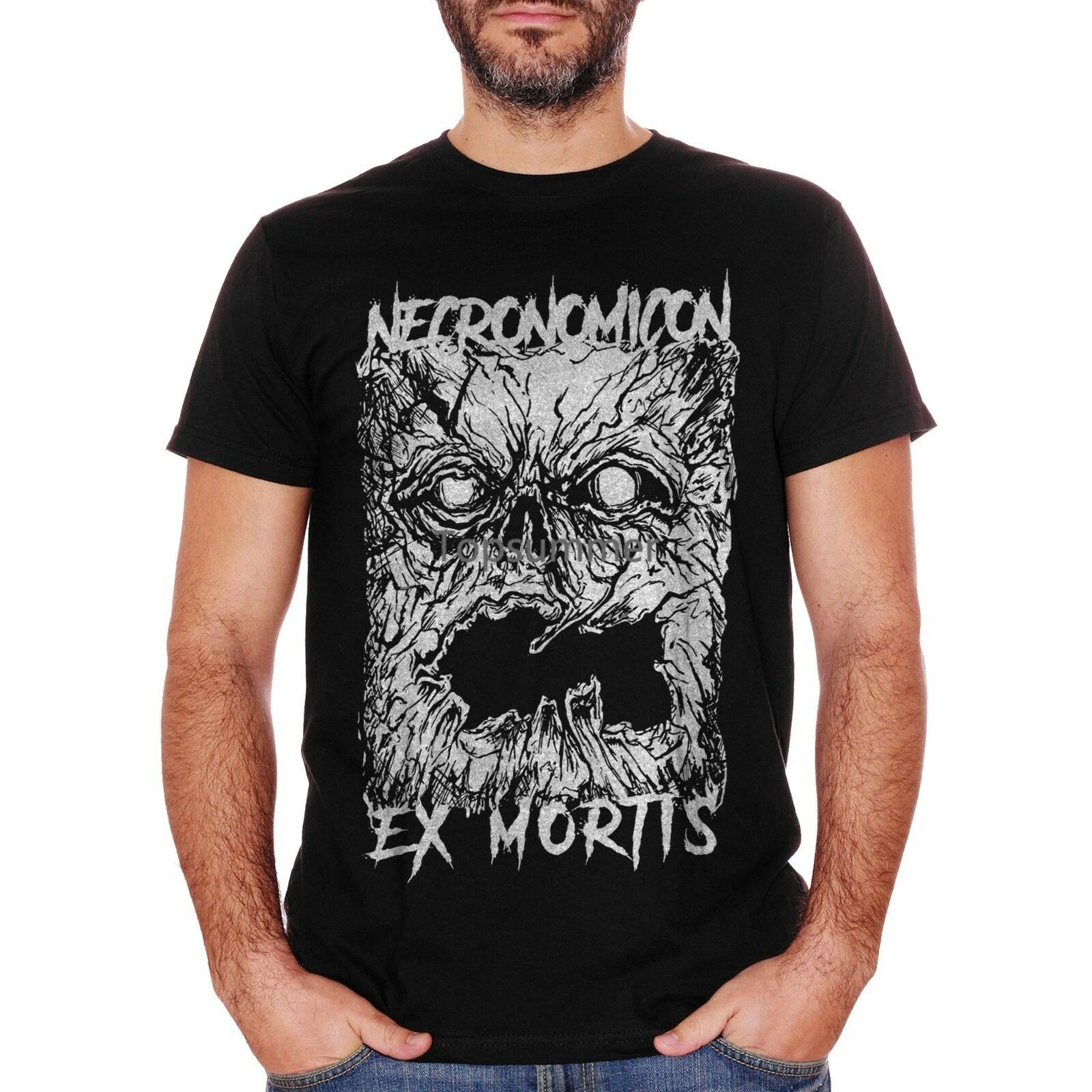 

T-Shirt Cuc Necronomicon Ex Mortis Book Lovecraft Raymi Evil Dead Horror Movie