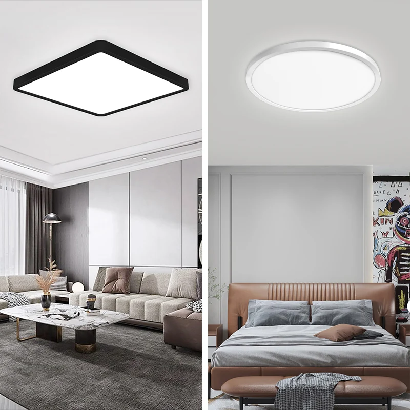 $33.71 LED Smart Ceiling Lamps WiFi App AI Voice Control Work With Google Home Alexa Echo Ultrathin Round/Square Dimmable Ceiling light