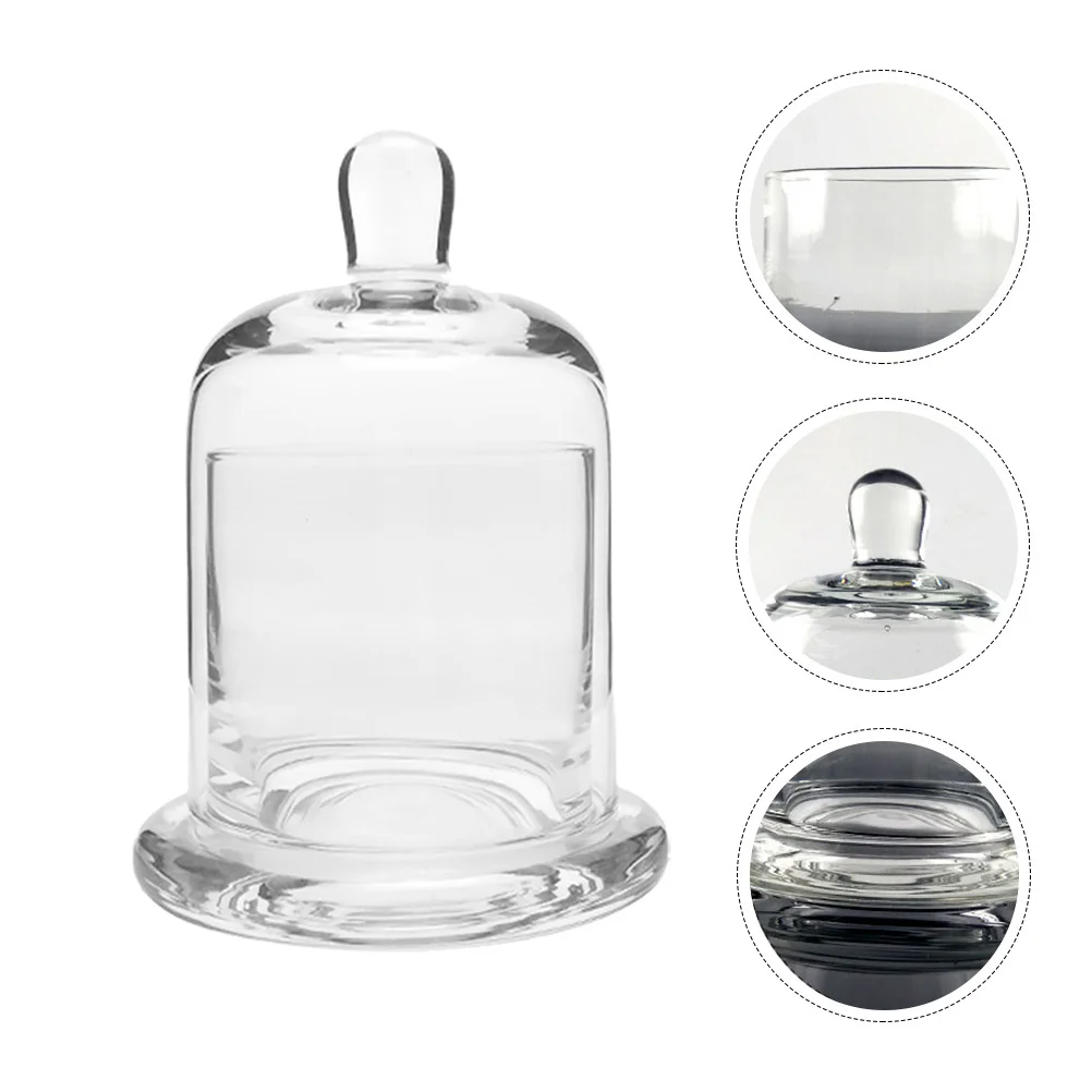 

Bell Jar Display Dome Mini Cake Stand Glass Bell Jar Container Dessert Dome Cover