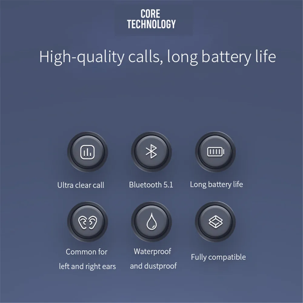V8 гарнитура на одно ухо с микрофоном Bluetooth 5 1 наушники шумоподавлением