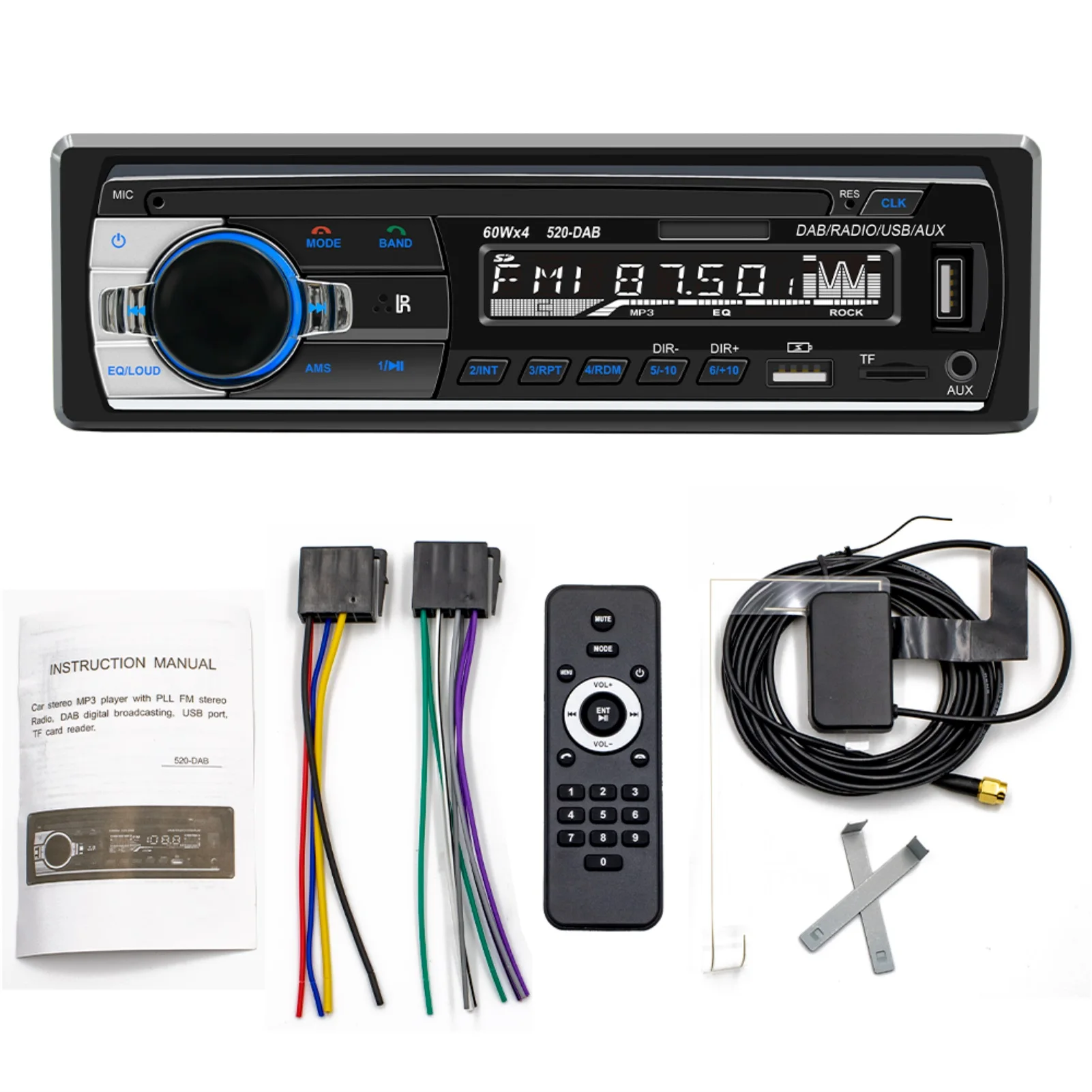 

1Din Car Radio Blue-tooth Auto Stereo Radio FM MP3 Player USB Digital Blue-tooth Audio Stereo Multimedia Player Car Radio
