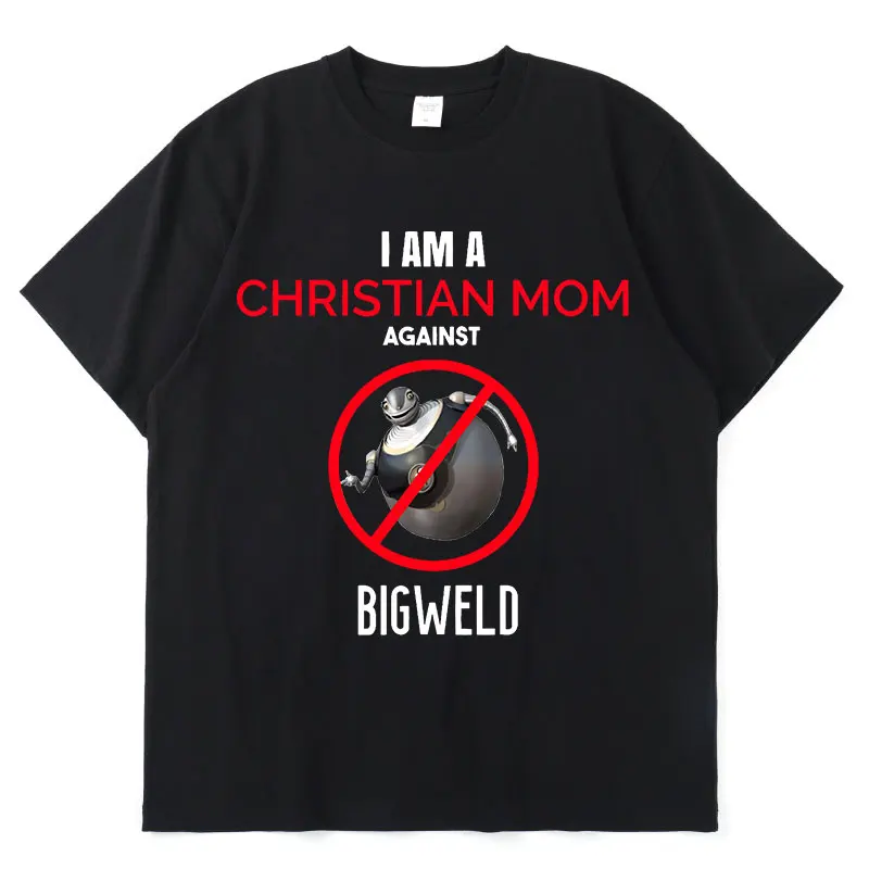 

Japan Funny I Am A Christian Mom Against Bigweld Anime Hot Sale T Shirt Men Women Hip Hop Simple Short Sleeve T-shirt Tops