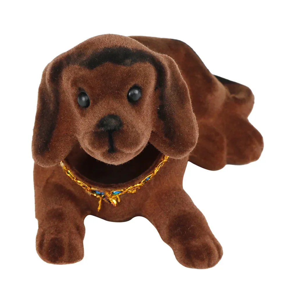 Креативная фигурка собаки с качающейся головой орнамент статуя милая качающаяся