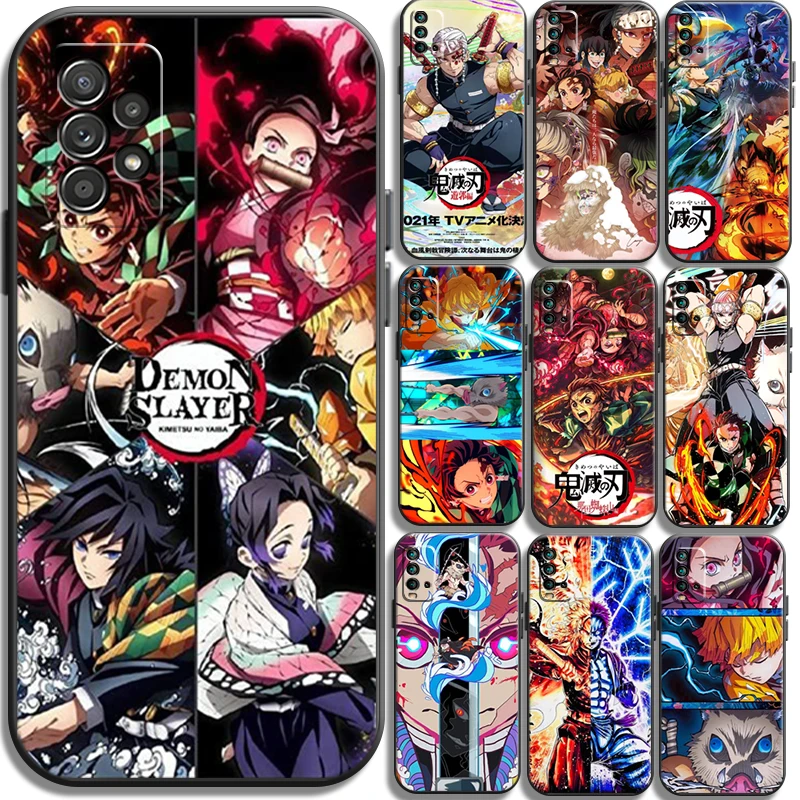 

Demon Slayer Cartoon Phone Cases For Xiaomi Redmi Redmi 7 7A Note 8 Pro 8T 8 2021 8 7 7 Pro 8 8A 8 Pro Soft TPU Carcasa