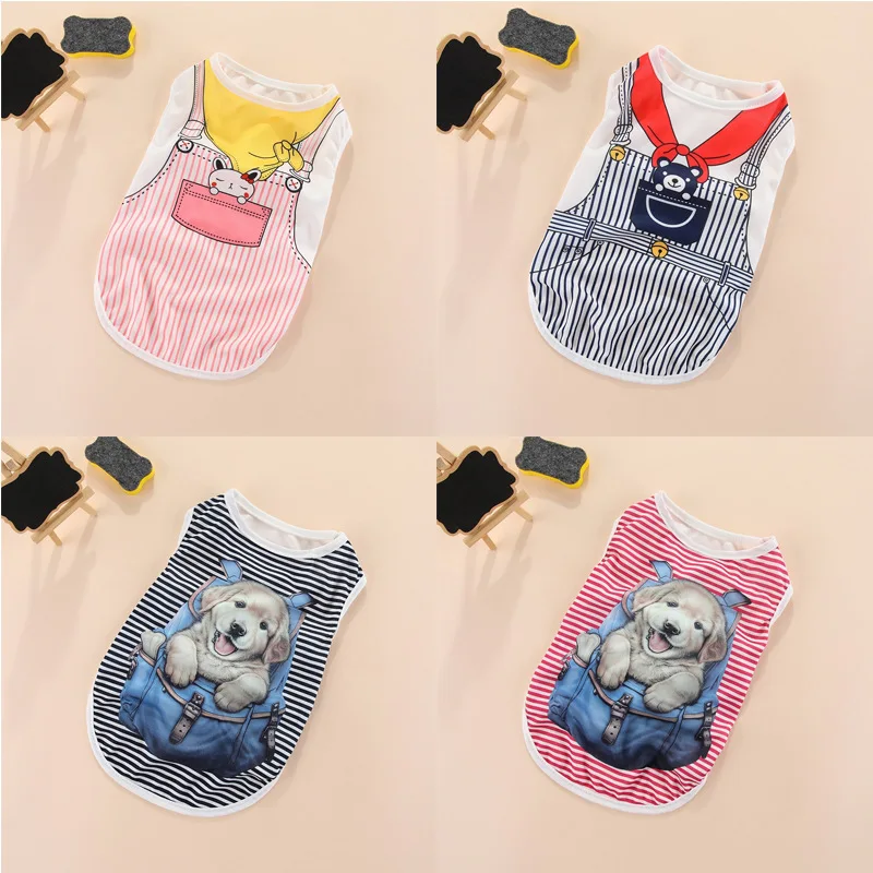 

Summer Puppy Dog Vest Teddy Cat Pet Clothes Cat Thin Spring Fashion Style Law Fight Small Puppy Than Bear Summer Clothes
