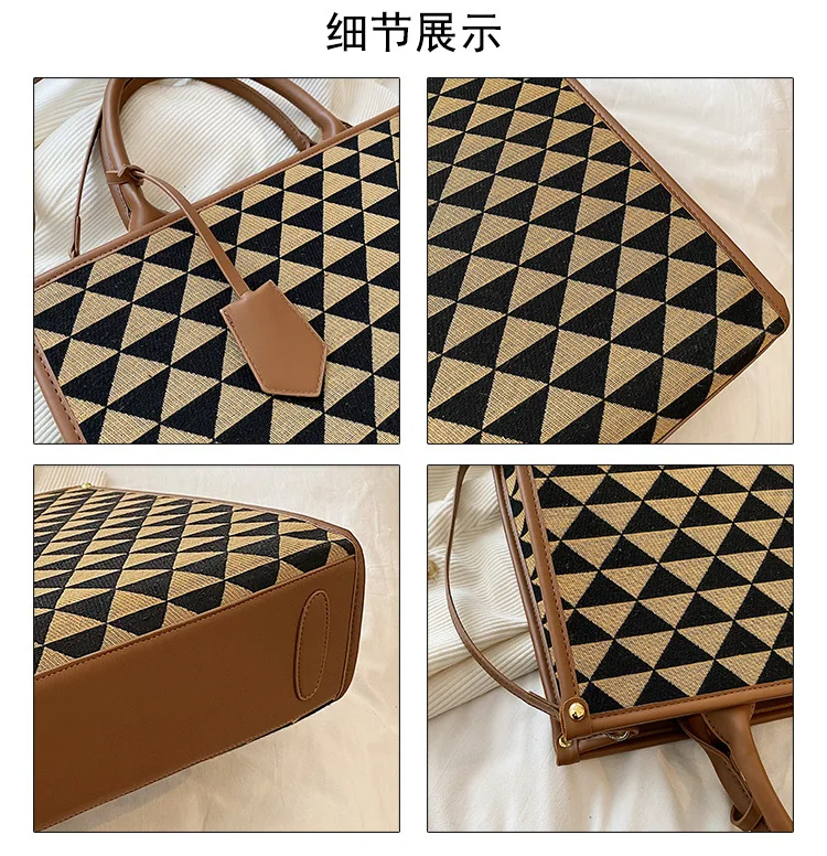 Ringer large-capacity women's bags 2023 newbags autumn magnanimous handbag crossbody bag hundred shoulder armpit bag