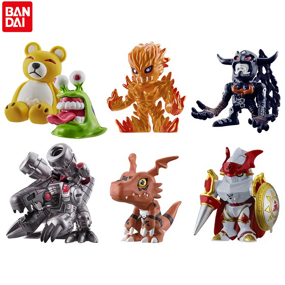 

BANDAI Shokugan аниме Digimon Приключения Q версия ПВХ экшн-Модель Коллекционная Фигурка детские игрушки подарок на день рождения