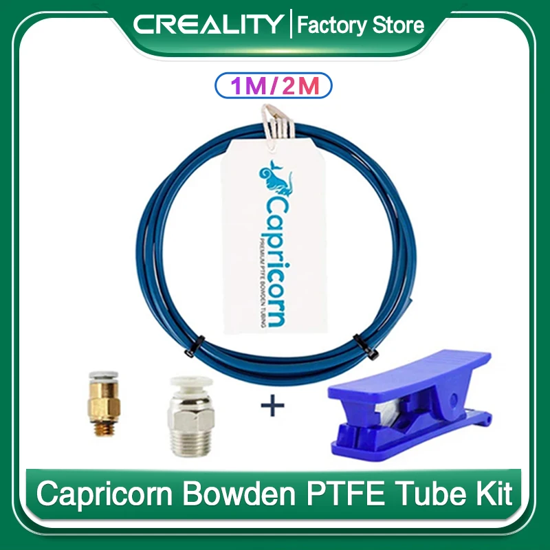 Creality Capricorn Bowden ПТФЭ трубка 1 м/2 м XS серии 75 мм Филамент M6/M10 пневматические фитинги