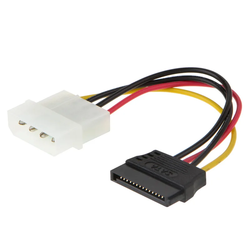 1pcs Serial ATA SATA 4 Pin IDE Molex To 1/2/3 of 15 HDD Power Adapter Cable Hot Worldwide Promotion |