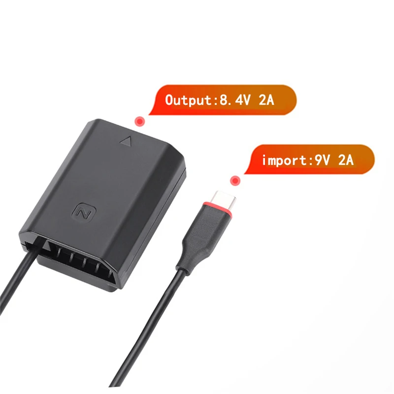 NP-FZ100 Dummy Battery Charger Power Bank USB Cable For Sony A7R IV ILCE-7RM4 A7S III A9 II ILCE-9M2 ILCE-7SM3 ILCE-9 Camera