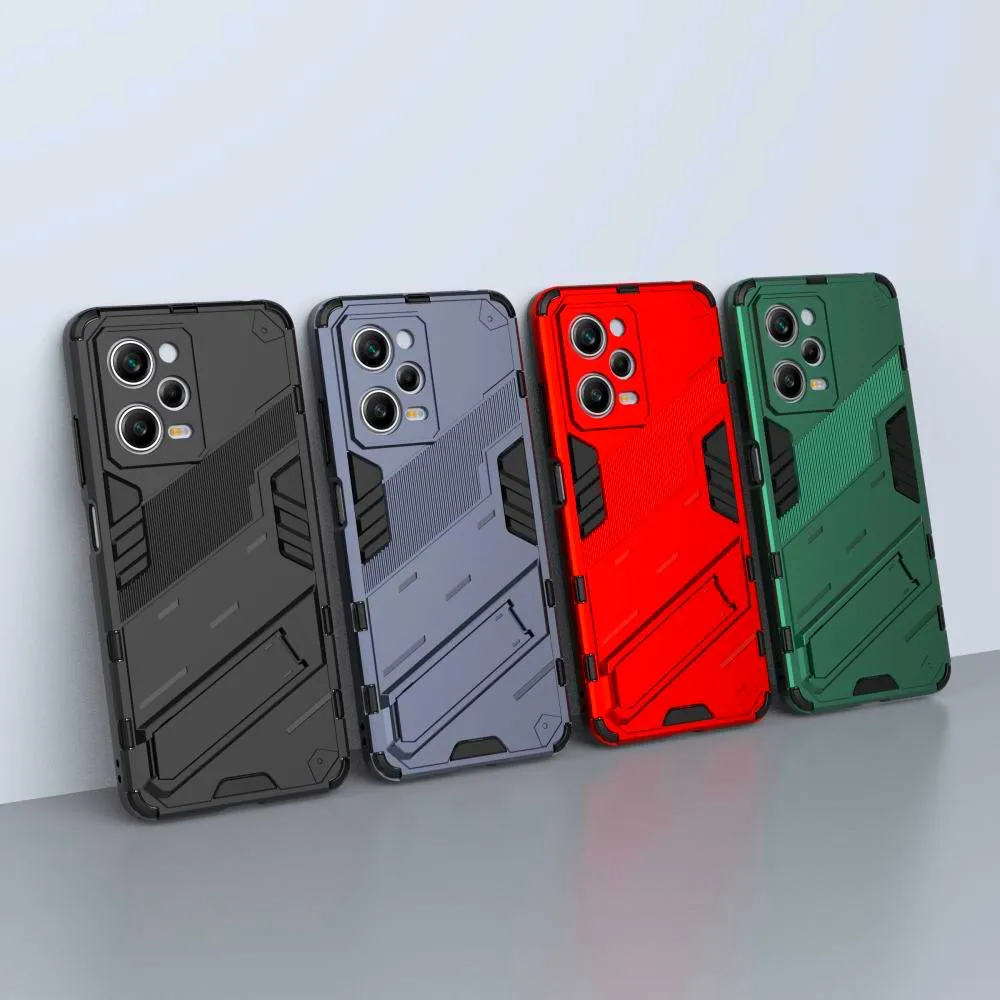 

For POCO X5 Pro Case Armor Cyber Shockproof Cover For POCO X5 X4 Pro M5 X4 GT F4 X3 Slim Stand Holder Pocophone X 5 Pro