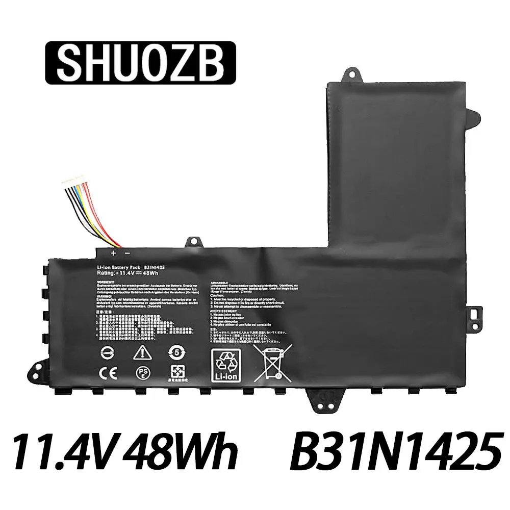 

SHUOZB B31N1425 Laptop Battery For ASUS Eeebook E402MA E402M E402S WX0018H WX0001H WX0002T 0B200-01400100 11.4V 48Wh 4110mAh