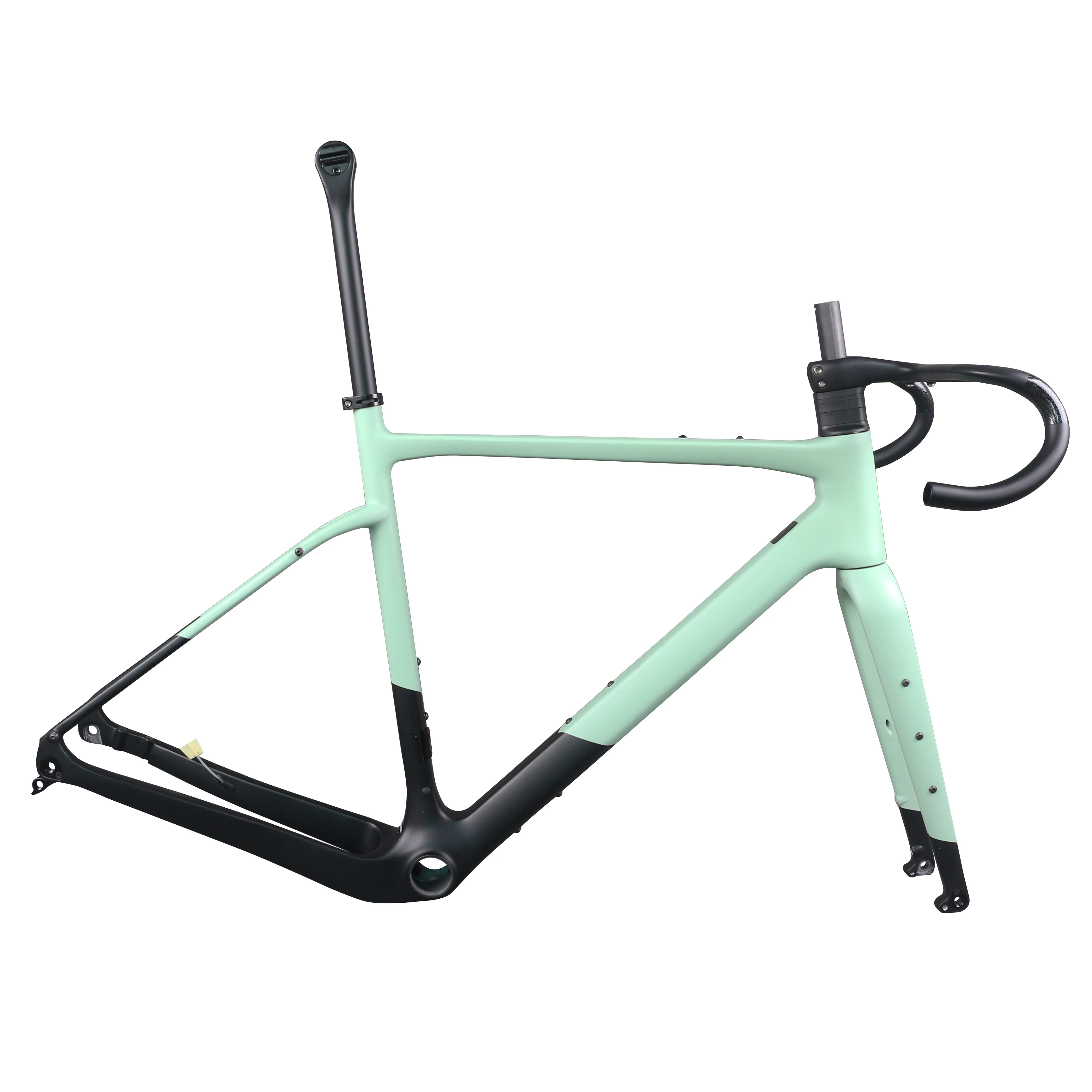 Full Carbon Toray T1000 Hidden Cable Grvael Bike Frame GR044 Custom Paint Flat Mount Disc Brake Size 49/52/54/56/58cm