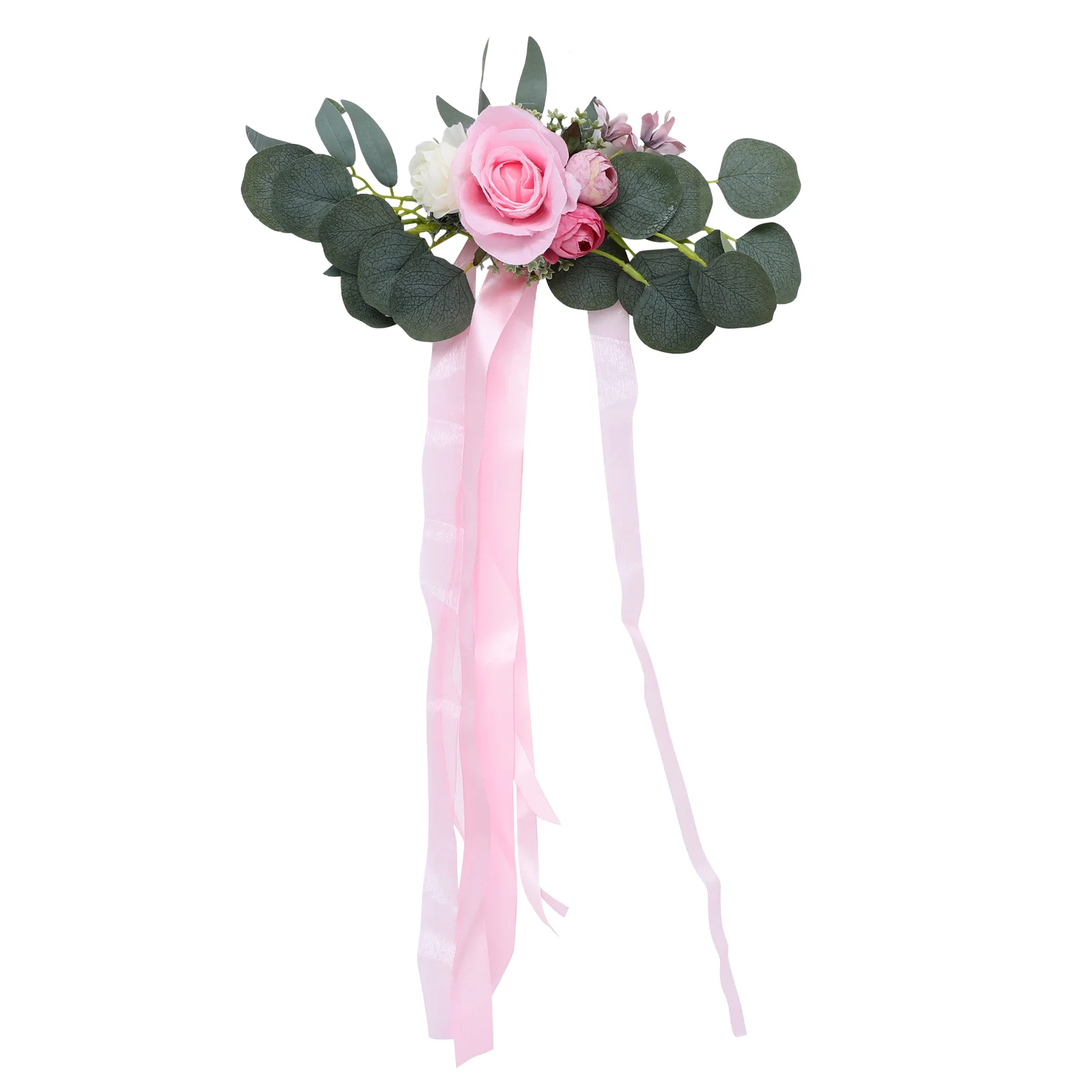 

Artificial Wedding Chair Ornament Chair Back Flowers Decor Wedding Decor