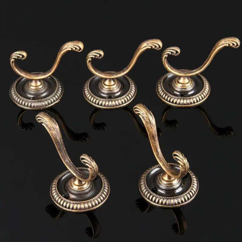 5 шт. антикварные дверные вешалки винтажные настенные для ванной комнаты шляпы