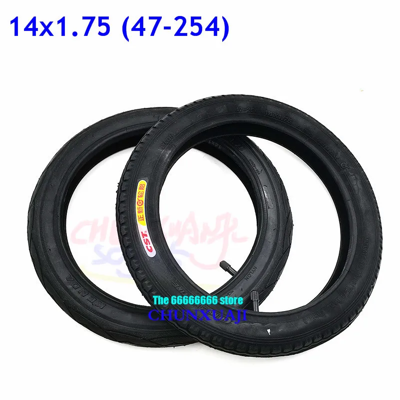 

CST 14X1.75 (47-254) Bicycle Tyre Tube for 14 Inch Kid's Bikes Ultralight Folding Bike Tires KENDA 14*1.75 Tube Tyres