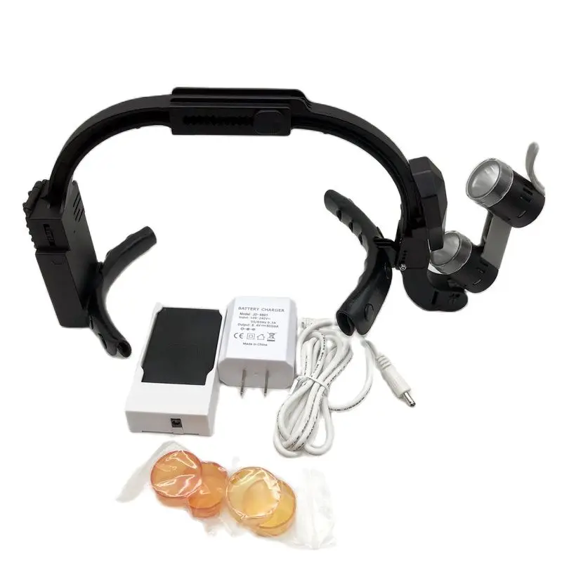 

Original CE FCC Approved Dental Shadowless LED Surgical Sensor & Non-Sensor Headlight / Loupes 3.5X to 5.0X / 1.5X Glasses / Bag