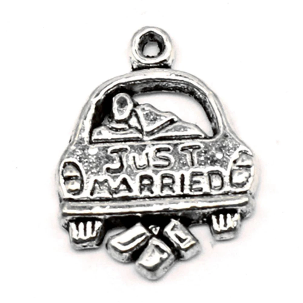 

60pcs Wholesale Jewelry Lots Marriage Charms Pendant Supplies For Jewelry Materials 16x20mm