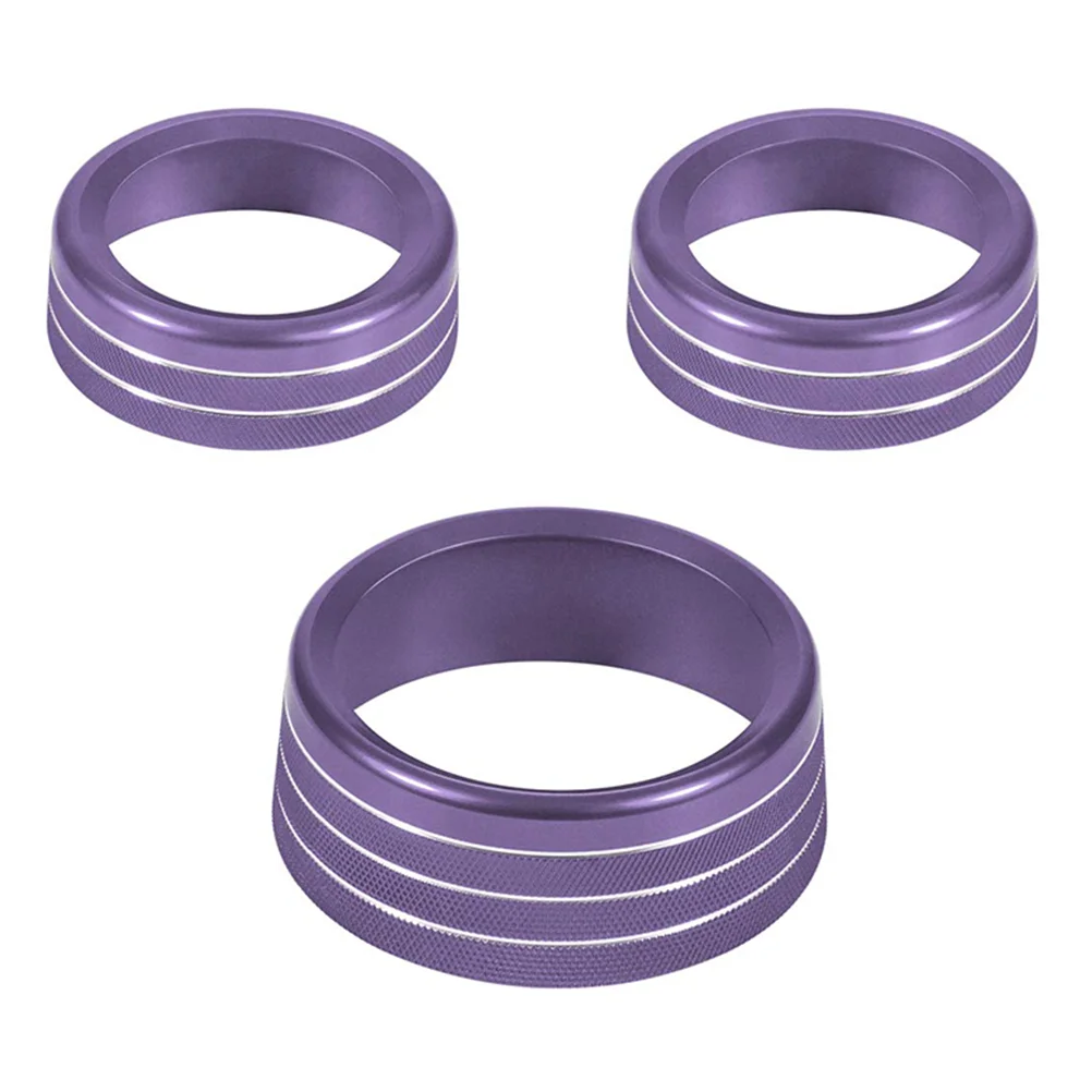 

3 Pcs Challenger Knob Cover Climate Control Audio Trim Air Conditioning Accessories Conditioner