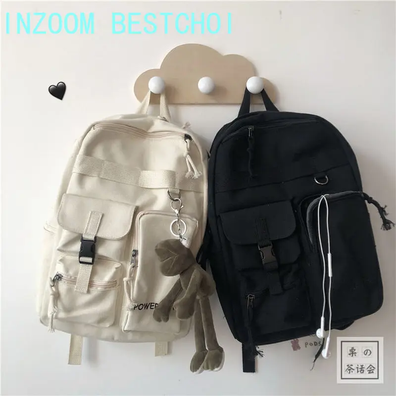 

Korean Version of Oxford Student Schoolbag Female Casual Multifunctional Backpack Harajuku Large Capacity Outdoor Travel Package