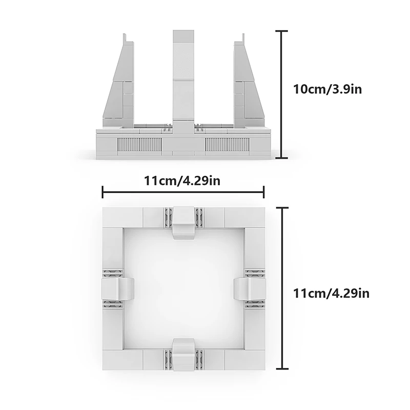moc bricks the display stand for millennium 75257 falcon vertical building blocks compatible for 05007 75105 ultimate collectors free global shipping