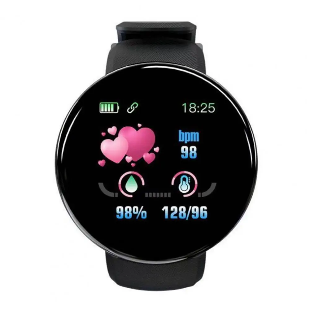 

Умные часы D18 для мужчин и женщин, умные часы с тонометром, спортивный трекер, шагомер, умные часы для Android IOS A1, Прямая поставка