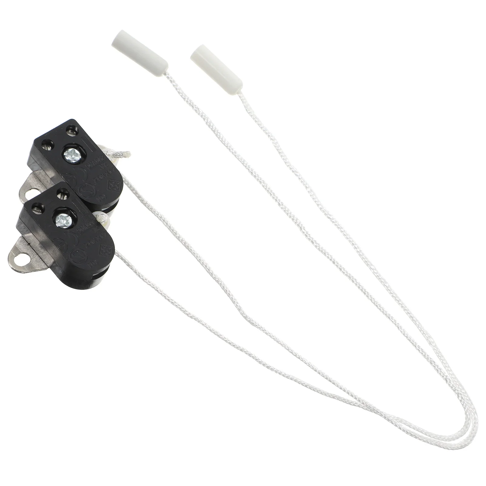 

2 Pcs Bathroom Light Pull Cord Fitting Lamp Switch Lights Wall Desk Outdoor Abs Part Pulls Switches