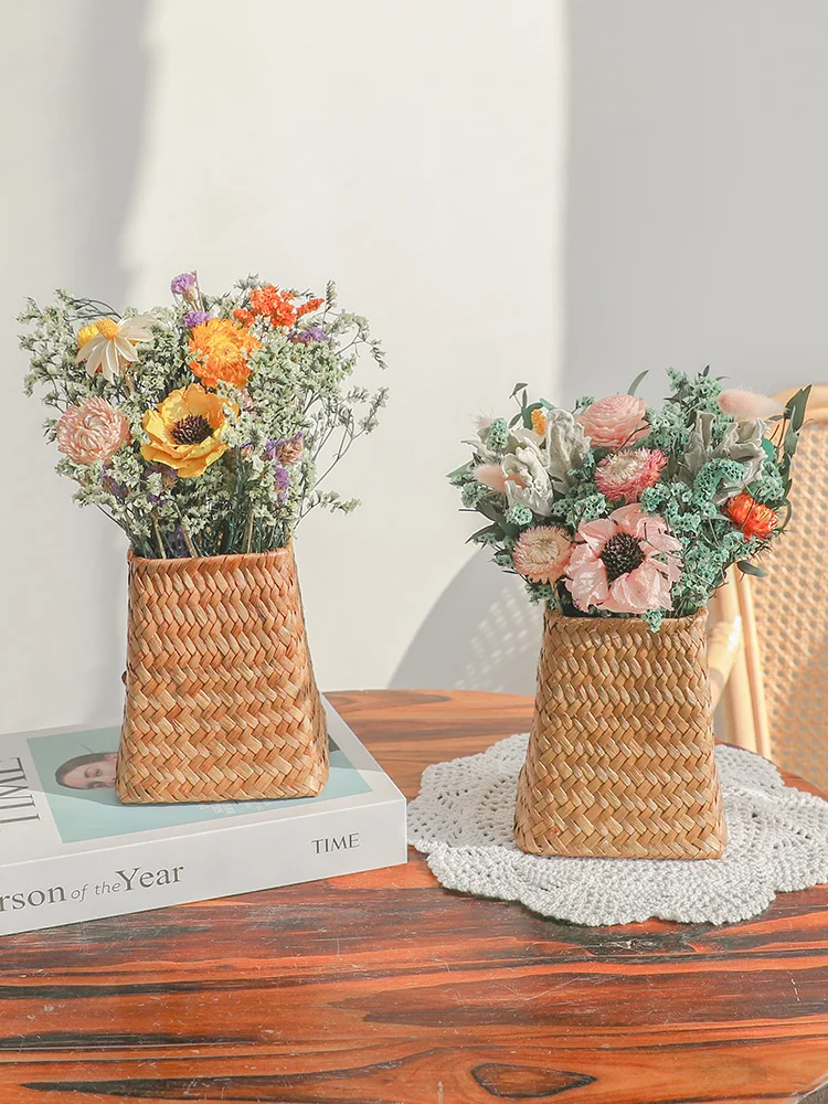 

Eternal Life Flower Light Luxury Senior Daisy Crystal Grass Mixed Bouquet Of Living Room Bedroom Decoration