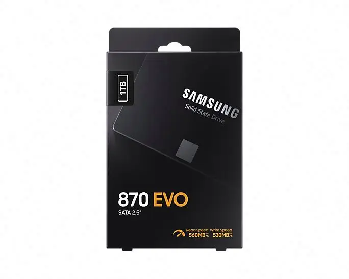 Твердотельный накопитель для SAMSUNG MZ-77E1T0B/CN 1 ТБ 870 EVO SATA 2 5 дюйма SSD V-NAND 3 бит MLC DDR4 SDRAM