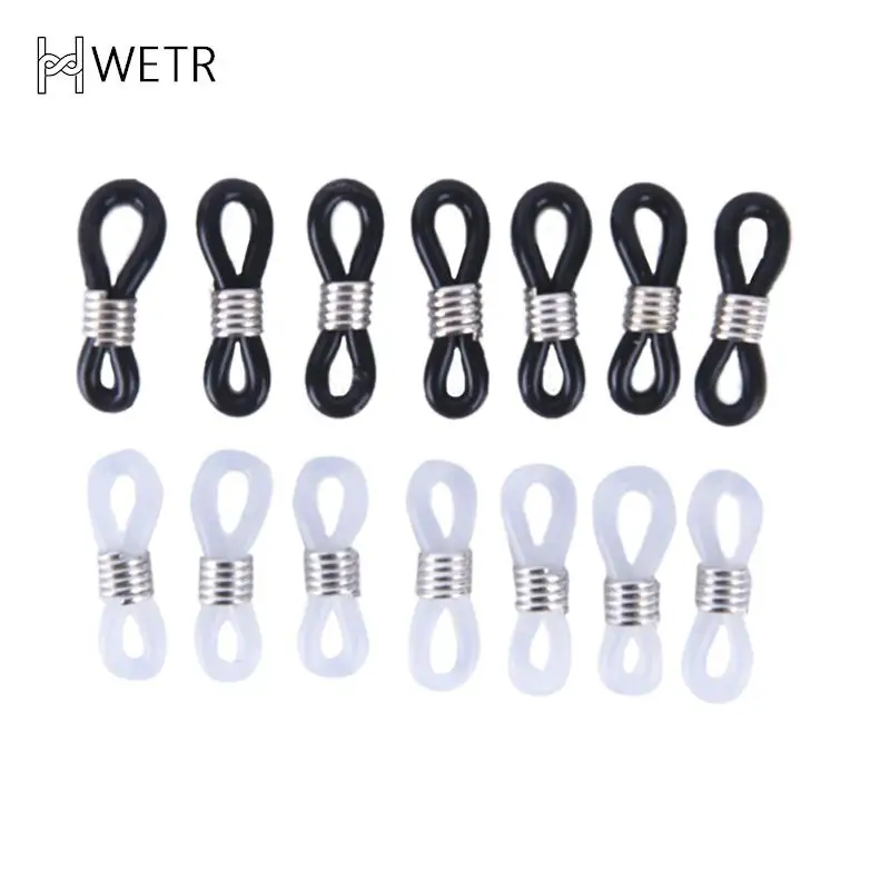 

100PCS Plastic Silicone Glasses Chain Antiskid Rubber Ring Rubber Ring Strap Eyelets For Silicone Glasses Band Rope