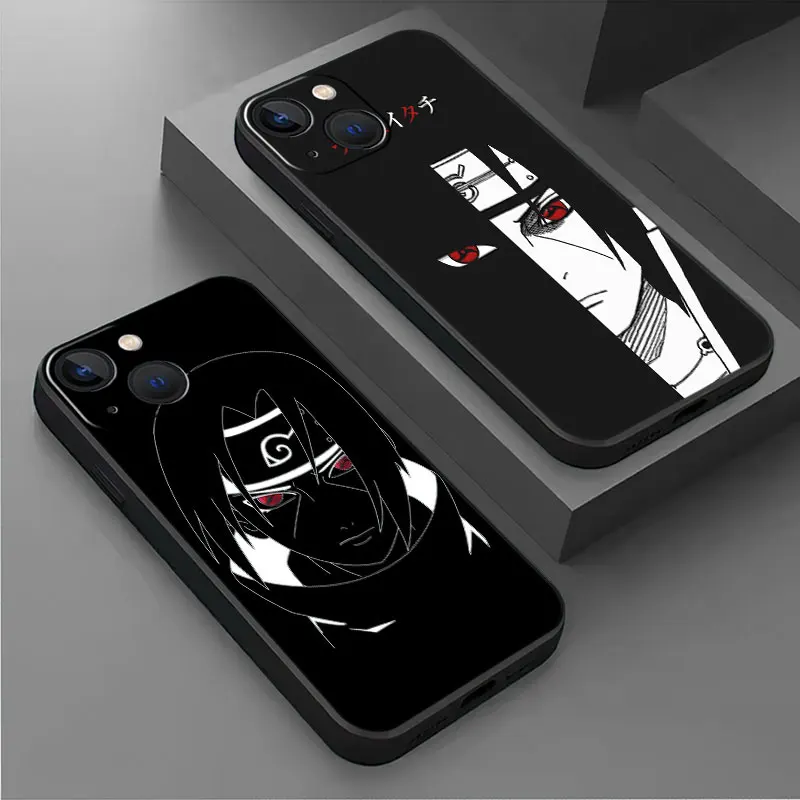 Чехол Naruto Шаринган для Apple iPhone 14 13 11 12 Pro XR X XS 13Pro 12Mini 13Mini 7 8 Plus SE 2022, черный мягкий чехол для телефона