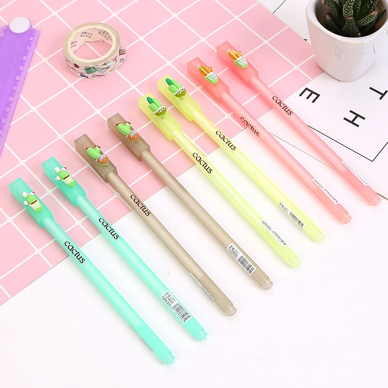 

2 шт., ручка для письма с черными чернилами, 0,5 мм