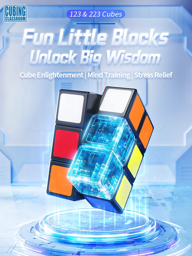 [Picube] MoYu 1x2x3 2x2x 3 скоростной волшебный куб 123 223 черный профессиональный пазл для