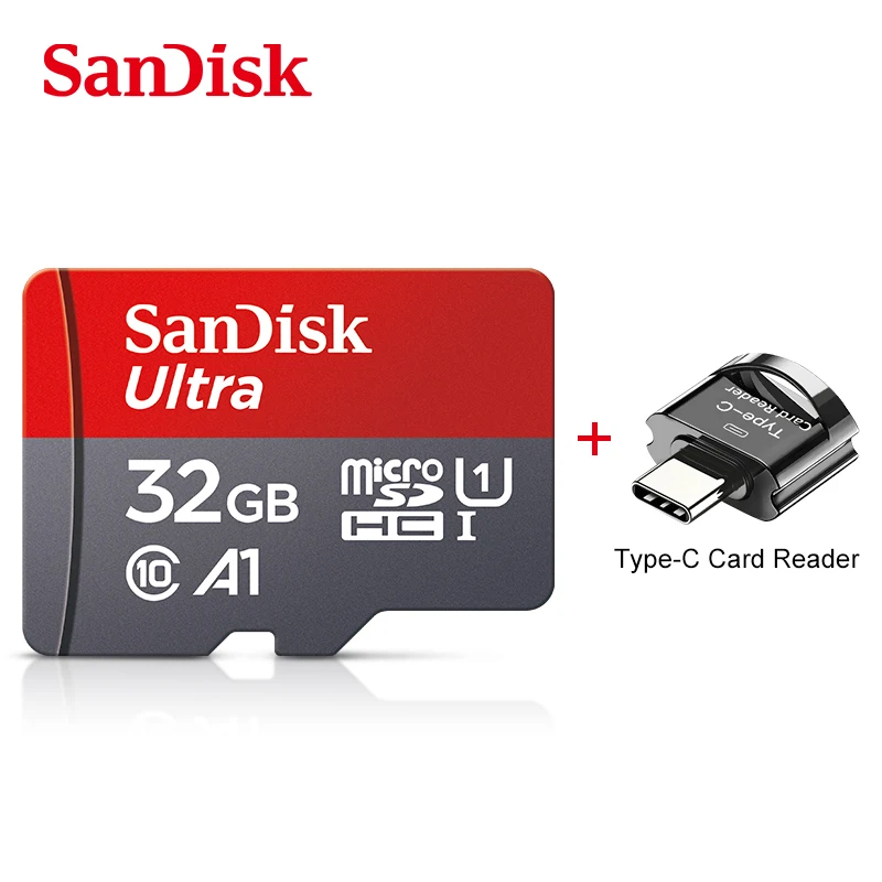 

Карта памяти micro SD SanDisk UItra, класс 10, 32 ГБ, 100 Мб/с