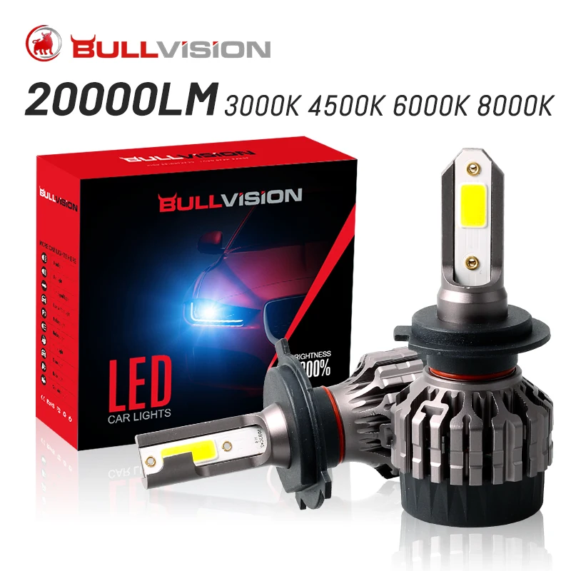 

H7 H4 H11 LED Headligh 20000LM 4500K 6000K 8000K 3000K HB3 HB4 9005 9006 H3 H1 9012 Canbus Led Lamp Auto Fog Led Light Headlamps