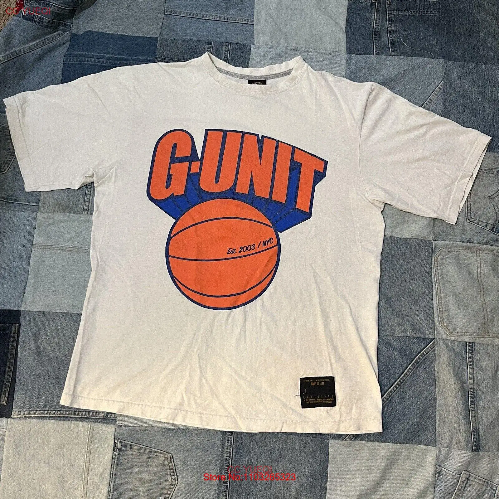 Винтажная баскетбольная Футболка G Unit knwick размер L