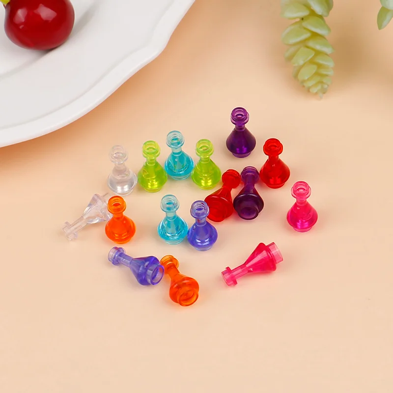 

10pcs Test Bottle For Building Block Spare Parts And Props Pharmacy Bottle Building Blocks Bricks DIY Assembly Toys Gifts