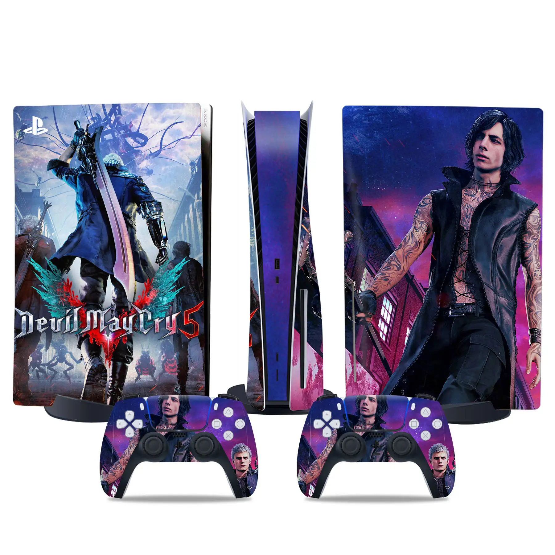 Наклейка Devil maycry5 для PS5 Disc Edition наклейка Play Station Skins наклейки консоли и контроллера