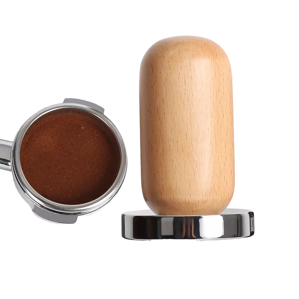 

Бариста из Букового дерева с деревянной ручкой, 58 мм