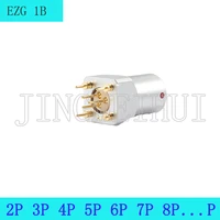 ezg 1b 2 3 4 5 6 7 8 10 pin straight socket for printed circuit key g push pull self locking connector matching fgg plug