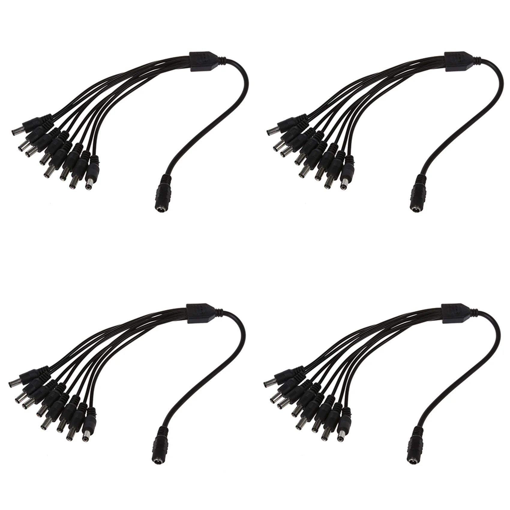 

2X Cable Connector Power Divider 1 Plug To 8 Jack Female To Male