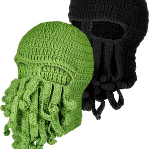 Imported 2022 New Fashion Octopus Beanie Hat Squid Beanie Cap Knit Hat for Men Women Winter Warm Skiing Bikin