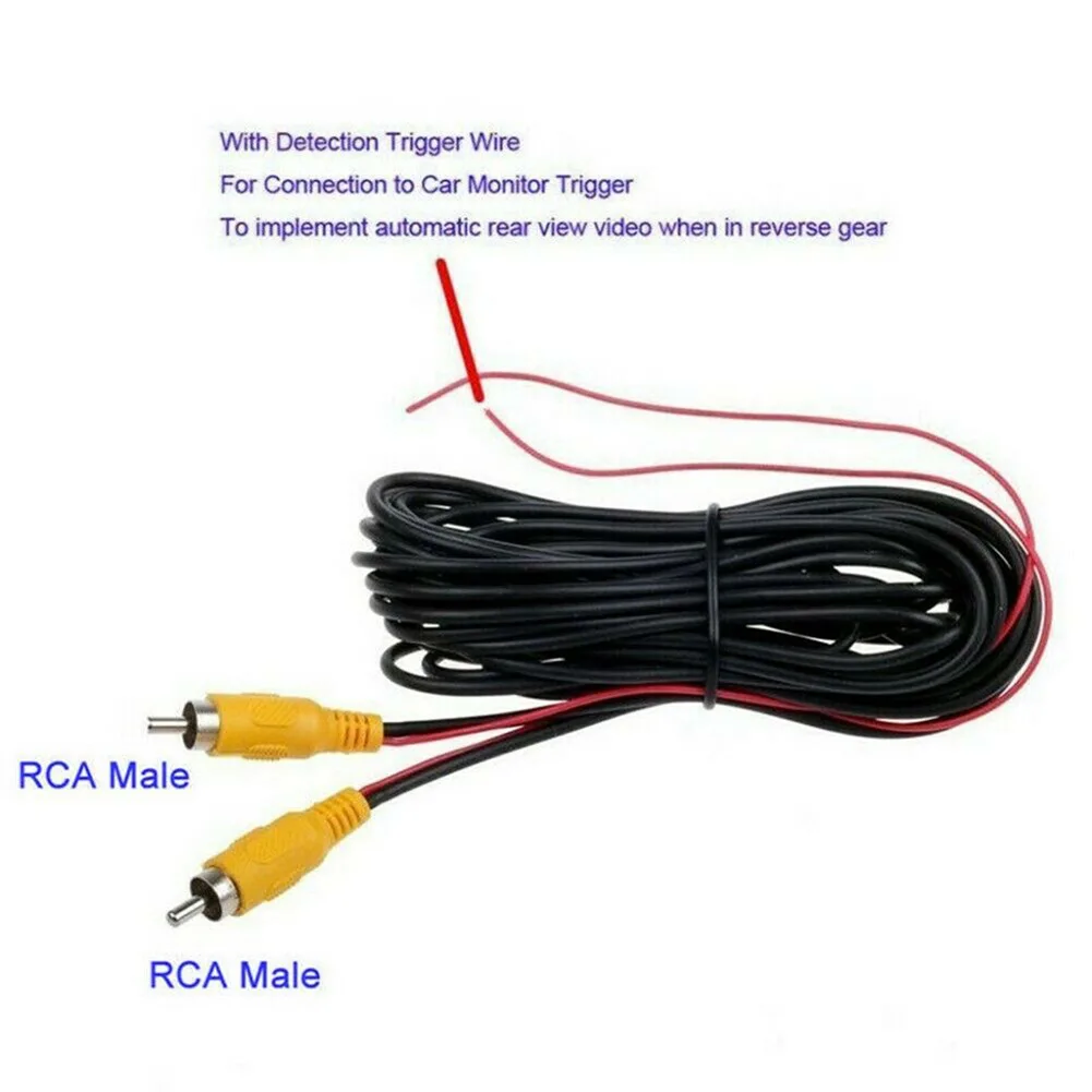 

Удлинительный кабель для камеры заднего вида, детали RCA AV Video Wire, аксессуары 12 В